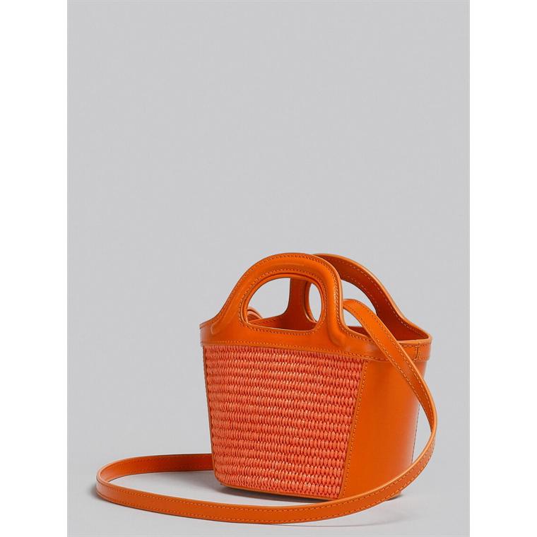 MARNI Tropicalia Micro Bag, Orange Leather